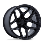 Fuel 1PC Flux 17x9 Blackout Wheel with 5x127 Bolt Pattern and +1 Offset