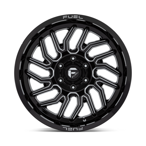 Fuel 1PC D807 Hurricane 20x10 Gloss Black Milled Wheel with -18 Offset and 6x139.7 Bolt Pattern
