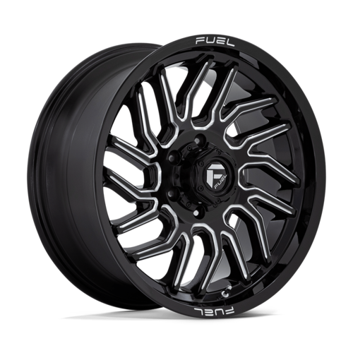 Fuel 1PC D807 Hurricane 20x9 Gloss Black Milled Wheel with 6x139.7 Bolt Pattern and +20 Offset