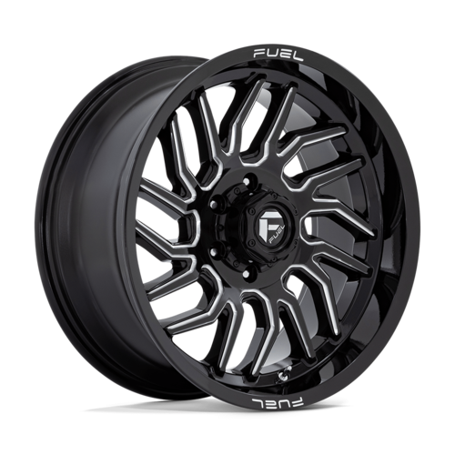 Fuel 1PC D807 Hurricane 20-Inch Gloss Black Milled Wheel with 6x135 Bolt Pattern and 87.10 Center Bore