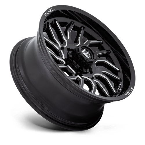 Fuel 1PC D807 Hurricane 20-Inch Gloss Black Milled Wheel with 6x135 Bolt Pattern and 87.10 Center Bore