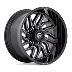 Fuel 1PC D807 Hurricane 22-Inch Gloss Black Milled Wheel with -44 Offset and 8x180 Bolt Pattern