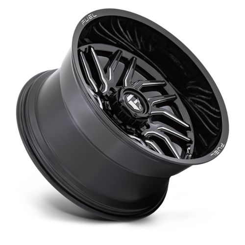 Fuel 1PC D807 Hurricane 20x10 Wheel with Gloss Black Milled Finish and -18 Offset