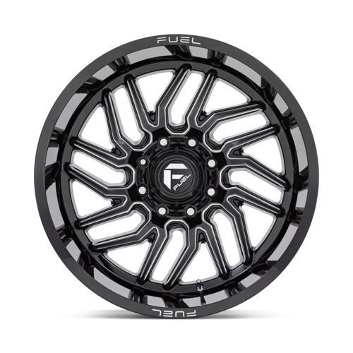 Fuel 1PC D807 Hurricane 20x9 Gloss Black Milled Wheel with 8x170 Bolt Pattern