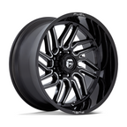 Fuel 1PC D807 Hurricane 24x12 Gloss Black Milled Off-Road Wheel with -44 Offset