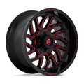 Fuel 1PC D808 Hurricane 20x10 Gloss Black Milled with Red Tint Wheel with 6x135 Bolt Pattern and -18 Offset