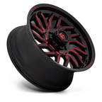 Fuel 1PC D808 Hurricane 20x9 Gloss Black Milled with Red Tint Wheel