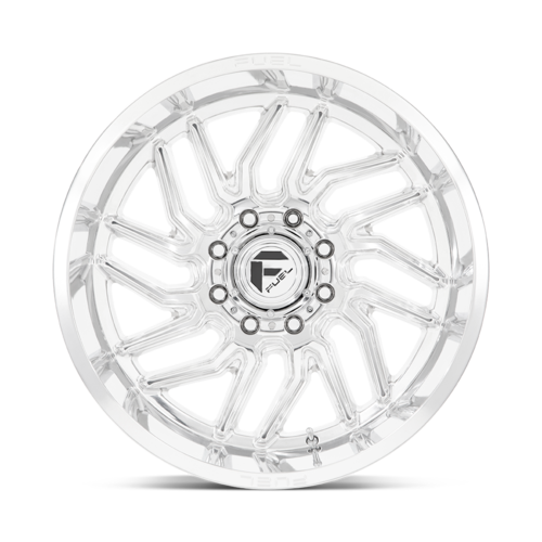 Fuel 1PC D809 Hurricane 24x12 Polished Milled Wheel with -44 Offset and 8x165.1 Bolt Pattern
