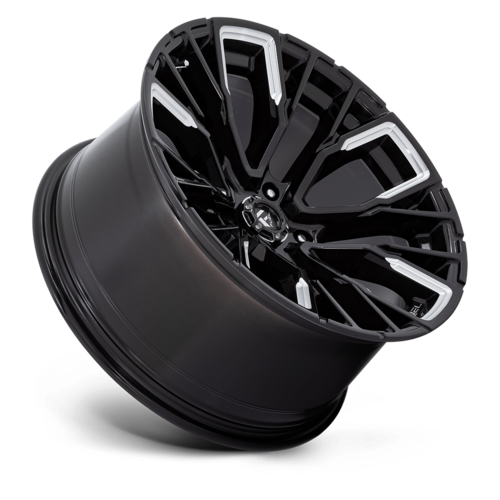 Fuel 1PC D849 Rebar 20x10 Inch Gloss Black Milled Wheel with 5x127 Bolt Pattern and -18 Offset