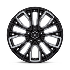 Fuel 1PC D849 REBAR 20x10 Inch Gloss Black Milled Wheel with -18 Offset and 5x139.7 Bolt Pattern