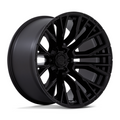 Fuel 1PC D847 REBAR 22x12 Blackout Alloy Wheel with 6x139.7 Bolt Pattern and -44 Offset