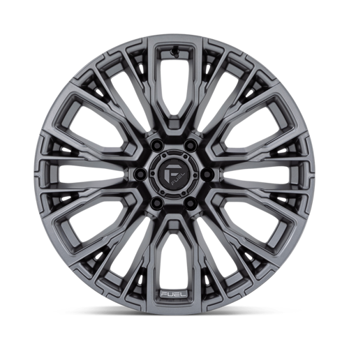 Fuel 1PC D848 Rebar Matte Gunmetal 17x9 Wheel with 6x139.7 Bolt Pattern and -12 Offset