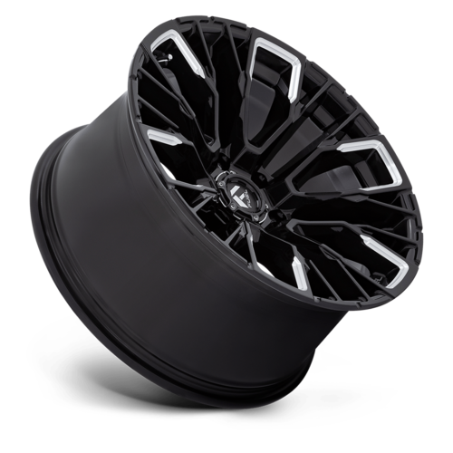 Fuel 1PC D849 REBAR 17x9 Inch Gloss Black Milled Wheel with 6x135 Bolt Pattern and 87.10mm Center Bore