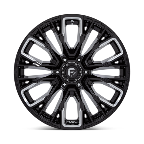 Fuel 1PC D849 REBAR 20x10 Inch Gloss Black Milled Wheel with -18mm Offset and 6x139.7 Bolt Pattern