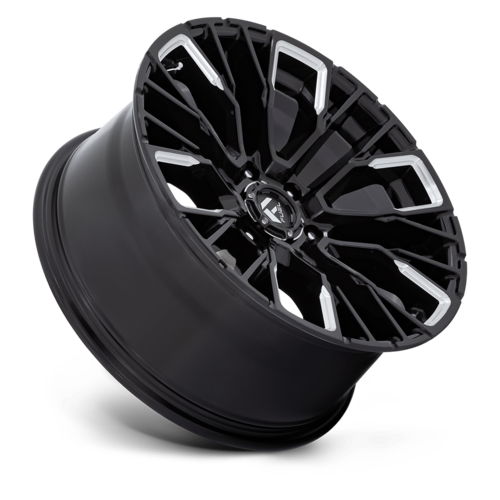 Fuel 1PC D849 Rebar 20x9 Inch Gloss Black Milled Alloy Wheel with 6x139.7 Bolt Pattern and 106.10mm Center Bore