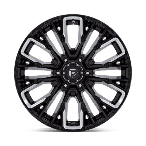 Fuel 1PC D849 Rebar 20x9 Inch Gloss Black Milled Wheel with 6x135 Bolt Pattern and 87.10mm Center Bore