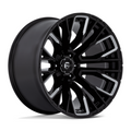 Fuel 1PC D849 REBAR 22x12 Gloss Black Milled Wheel with -44 Offset and 6x139.7 Bolt Pattern