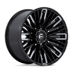 Fuel 1PC D849 REBAR 20x10 Inch Gloss Black Milled Aluminum Wheel with -18 Offset and 8x180 Bolt Pattern