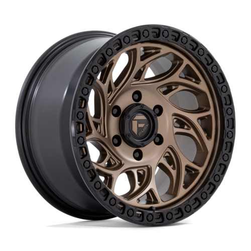 Fuel 1PC D841 Runner OR 15x8 Bronze with Black Ring Wheel - 6x139.7 Bolt Pattern, -19 Offset