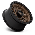 Fuel UTV D777 Runner UTV 15x7 Bronze with Black Ring Wheel