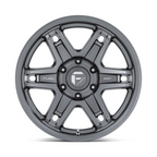 Fuel 1PC D838 Slayer 17x8.5 Matte Gunmetal Wheel with 6x139.7 Bolt Pattern and 106.10mm Center Bore