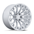 Fuel 1PC FC882 TRAX 20x9 Wheel with Silver Gloss Finish and Machined Face