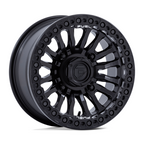 Fuel UTV FV125 RINCON Beadlock 15x7-inch Wheel with 4x137 Bolt Pattern and +10 Offset - Blackout Finish