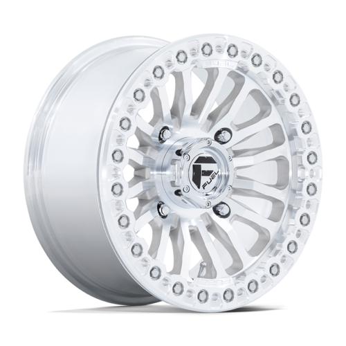 Fuel UTV FV125 RINCON Beadlock Wheel - 15x7, 4x156 Bolt Pattern, +10 Offset, Machined Finish