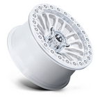 Fuel UTV FV125 RINCON Beadlock Wheel - 15x7, 4x156 Bolt Pattern, +10 Offset, Machined Finish