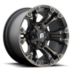 Fuel 1PC D569 VAPOR 18x9 Matte Black Double Dark Tint with 1.0 Offset and 5x139.7/5x150 Bolt Pattern