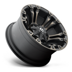 Fuel 1PC D569 VAPOR 18x9 Matte Black Double Dark Tint with 1.0 Offset and 5x139.7/5x150 Bolt Pattern
