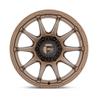 Fuel 1PC D792 Variant 17x9 Matte Bronze Wheel with 5x127 Bolt Pattern and -12mm Offset
