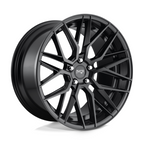 Niche 1PC M190 Gamma 19x8.5 Matte Black Wheel with 5x112 Bolt Pattern and 66.56mm Center Bore