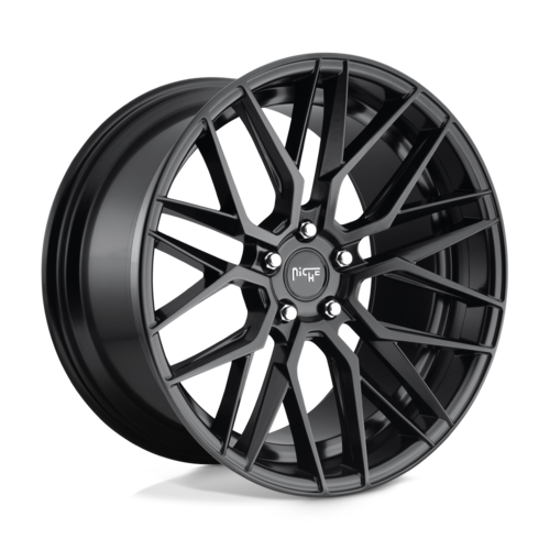 Niche 1PC M190 Gamma 19x8.5 Matte Black Wheel with 5x112 Bolt Pattern and 66.56mm Center Bore