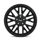 Niche 1PC M224 Gamma 18x8 Gloss Black Wheel with 5x112 Bolt Pattern and 66.56mm Center Bore