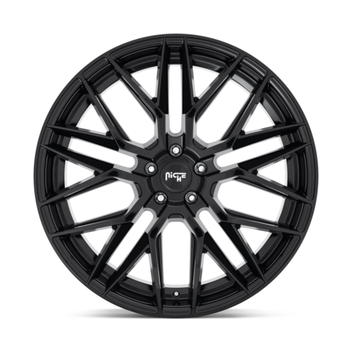 Niche 1PC M224 Gamma 22x9 Inch Gloss Black Alloy Wheel with 5x112 Bolt Pattern and 66.56mm Center Bore