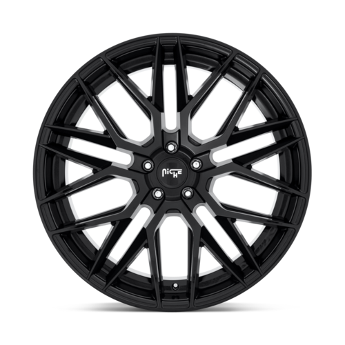 Niche 1PC M224 Gamma 22x10.5 Gloss Black Wheel with 5x130 Bolt Pattern and 84.10mm Center Bore