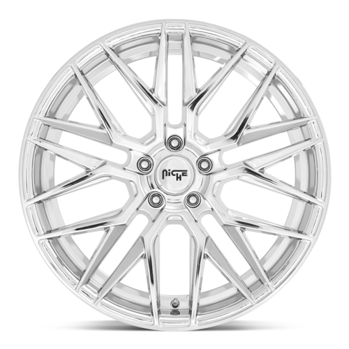 Niche 1PC M249 Gamma 18x8 Chrome Wheel with 5x112 Bolt Pattern and 42mm Offset