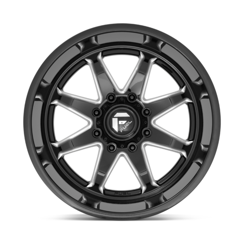 Fuel 1PC D749 Hammer 20x10 Inch Gloss Black Milled Wheel with -18mm Offset and 6x139.7 Bolt Pattern