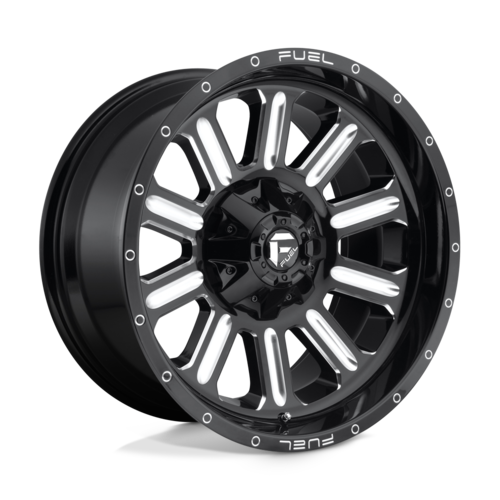 Fuel 1PC D620 HARDLINE 20x10 Gloss Black Milled Wheel with -18 Offset