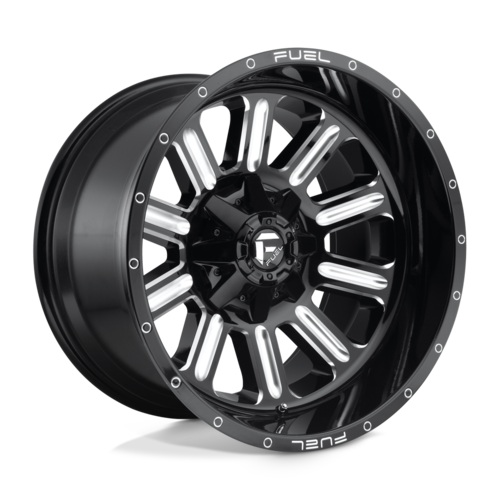 Fuel 1PC D620 Hardline 18x9 Gloss Black Milled Wheel with 8x170 Bolt Pattern