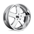 US Mag 1PC U116 HUSTLER 20-Inch Chrome Wheel with 5x127 Bolt Pattern and +1 Offset
