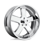 US Mag 1PC U116 HUSTLER 22x9 Chrome Wheel with 5x127 Bolt Pattern and 78.10mm Center Bore