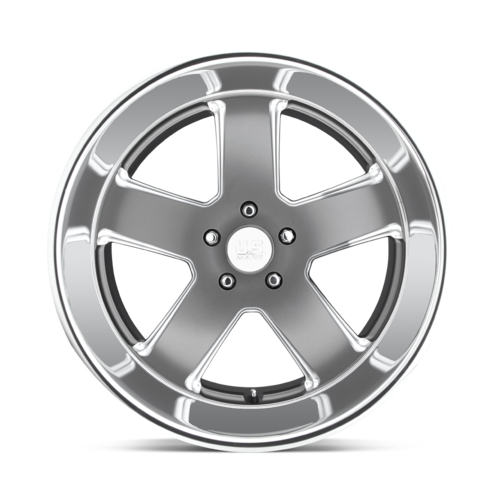 US Mag 1PC U118 Hustler 20x8 Matte Gunmetal Wheel with 5x120.65 Bolt Pattern