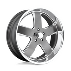 US Mag 1PC U118 Hustler 20x8 Matte Gunmetal Wheel with 5x120.65 Bolt Pattern