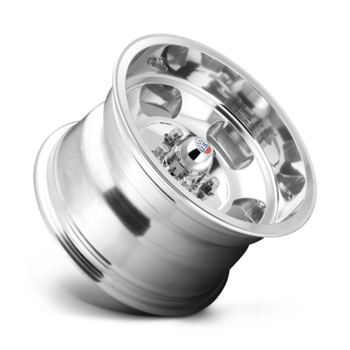 US Mag 1PC INDY 15x9 High Luster Polished Wheel with 5x120.65 Bolt Pattern and 72.56 Center Bore