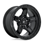 Fuel 1PC D697 Kicker 17x9 Matte Black Wheel with -12mm Offset and 5x127 Bolt Pattern
