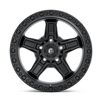 Fuel 1PC D697 Kicker 17x9 Matte Black Wheel with -12mm Offset and 5x127 Bolt Pattern