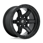 Fuel 1PC KICKER 17x9 Matte Black Wheel with -12 Offset and 6x139.7 Bolt Pattern