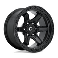 Fuel 1PC D697 Kicker 17x9 Matte Black Wheel with 5x127 Bolt Pattern and 71.5mm Center Bore